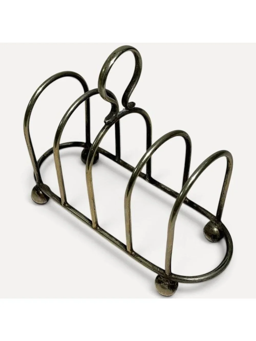 Vintage Mid-Century Silver-Plated Toast Rack